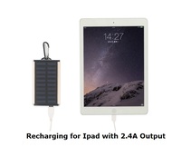 Banco de energía Solar superlinterna Led, 4000mah