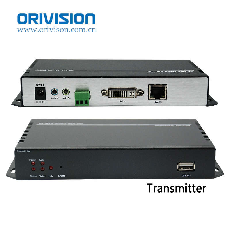 Extensor de ethernet, 120m 4k 2k dvi kvm ethernet suporte microfone rs232 edid usb lan