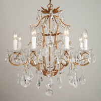 Offre Spéciale verre européen classique de luxe en cristal style bougie lustre lumière