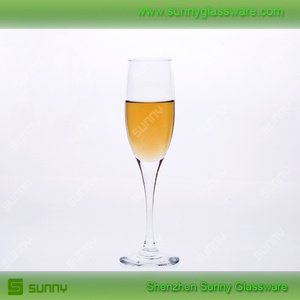 <span class=keywords><strong>la</strong></span> boca de soplado de color rojo <span class=keywords><strong>vino</strong></span> de cristal de vidrio de champagne con espiral de madre - Product Image 6