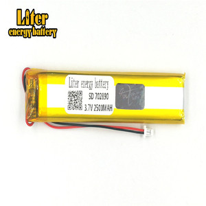 Plug 1.0-2 P 3.7 V 702890 2800 mah factory high quality lithium polymer battery rechargeable li-ion battery lipo - Product Image 2