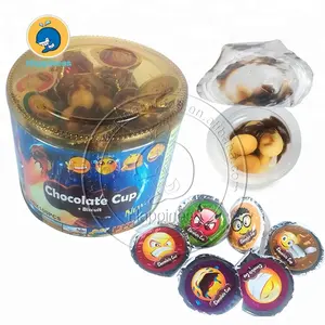 chocolate biscuit cup star ball chocolate cup