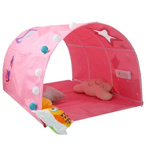 Princess Pink Girl Cabin Bed Mid Kids Canopy Sleeper Tent