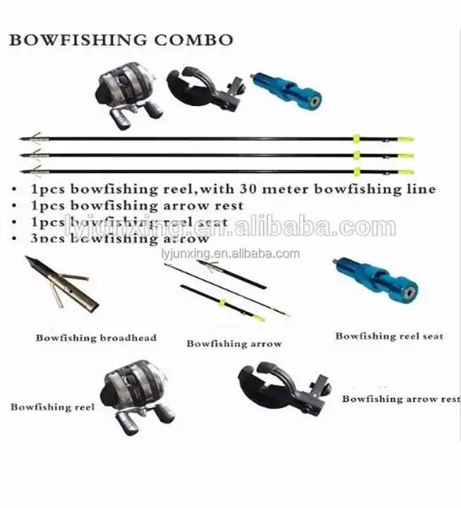 Junxing Bow fishing reel with accessories