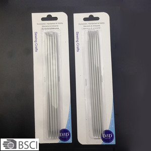 D&amp;D Metal Needlework Circular Needles Set 15cm Length Sewing Accessory Plastic Aluminium <strong>Stitch</strong> <strong>Holder</strong> Knitting Needles - Product Image 3