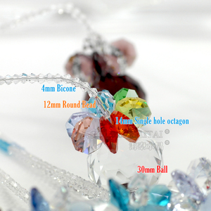 Prisma de cristal do girassol para pendurar na decoração do casamento - Product Image 5