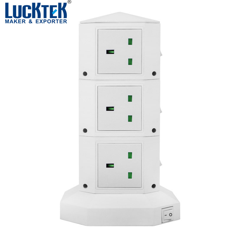 Вертикальный удлинитель с интеллектуальным удлинителем и защитой от перенапряжения