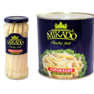 Chinese Canned White Asparagus Spears Without Green Tips For Sales