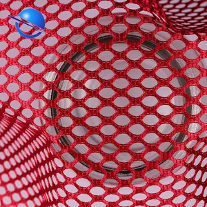 100% polyester jersey hexagonal durable 2-way stretch mesh fabric 대 한 해먹