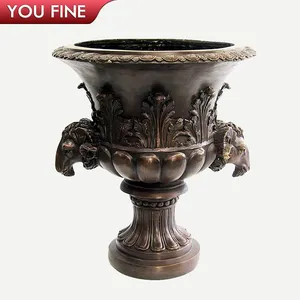 Home Decorative Cast Antique Brass Vase For India