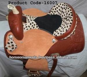 MONTURA DE CUERO HORSE WESTERN DD con ÁRBOL DE FIBRA MANO DE OBRA SUPERIOR DE ALTA CALIDAD COLORES PERSONALIZABLES AL POR MAYOR - Product Image 6