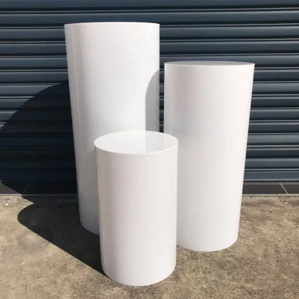 2019 ornament square perspex stand acrylic plinth / cylinder