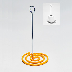 Rose Gold Metal Wire Spiral Copper Paper <b>Towel</b> Holder - Product Image 5