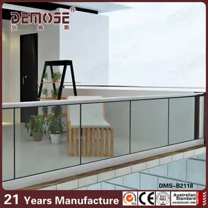 Plexiglas geländer für balkon/glas balustrade perth