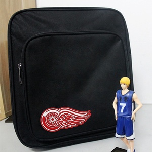 Kledinglabels Fabrikant Op Maat Gemaakte Vleugel Logo Zeefdruk Patches Met Ijzer Op De Achterkant - Product Image 5