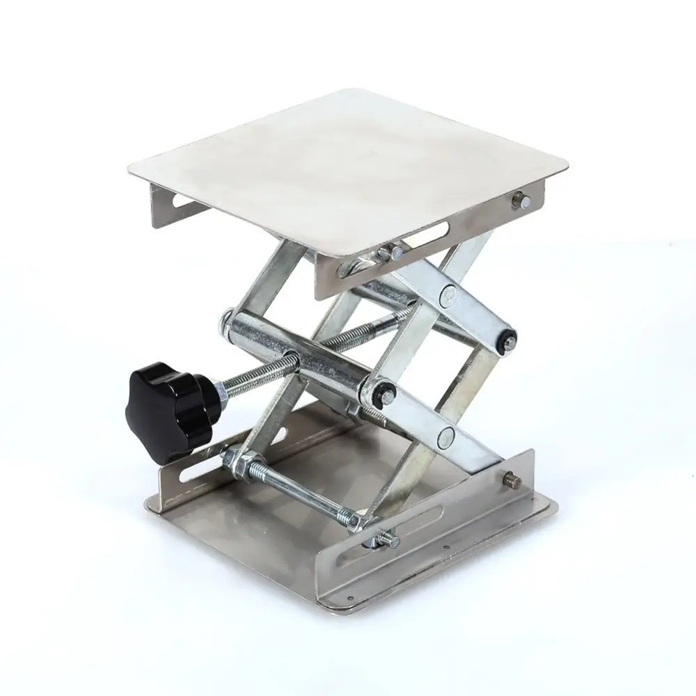 Laboratorium Mengangkat Platform Steel Gunting Rak Disesuaikan Lab Stand Meja Mini Scissor Lifter