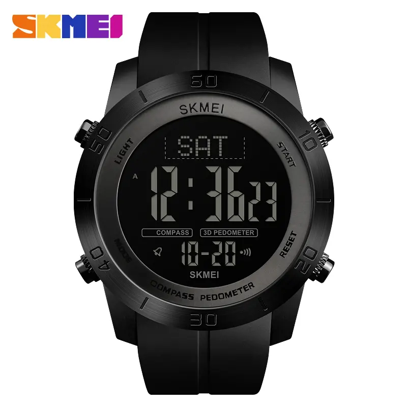 SKMEI 1354 Men Digital Movement Watch Multi-function Silicone Band Smart Male Wrist Watch