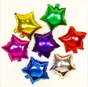 Mini globos de estrellas de 5 pulgadas, globos de fiesta de cumpleaños, fiesta de aniversario de boda, fiesta de San Valentín, globo de aluminio de estrellas solo relleno