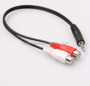 20Cm 3.5Mm Mannelijke Stekker Naar 2rca Vrouwelijke Jack Adapter Audio Y Splitterkabel - Product Image 3