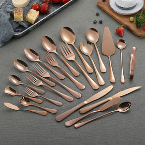 Practical Type Stainless Steel Flatware <strong>Sets</strong>,black/gold/copper Plated Wedding Flatware <strong>Cutlery</strong> <strong>Set</strong>,Buffet Tableware Dinner <strong>Set</strong>