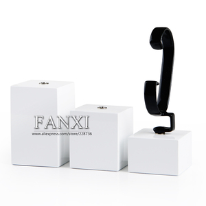 FANXI Bán Buôn Tủ Đồ Trang Sức Đồng Hồ Khán Đài với Removable Cao Su C Ring Chủ Cửa Hàng Bangle Triển Lãm Xem Gỗ <span class=keywords><strong>Display</strong></span> - Product Image 5