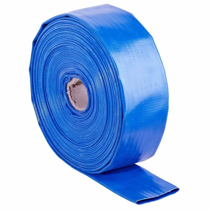 factory 2bar blue PVC layflat discharge water hose