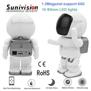 Seguridad casera elegante 1.3M ayuda 64G robusteza cámara sin hilos del IP del wifi - Product Image 1