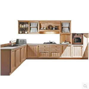Cbmmart alta calidad chapa de madera del Gabinete de cocina