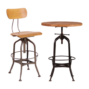 Tabouret de Bar réglable en contreplaqué, chaise européenne et américaine Toledo - Product Image 2