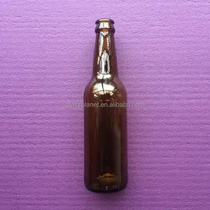 Brown Amber Glass Beer Bottle 330 ml 11 oz