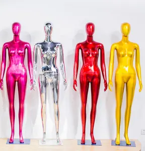 Custom ออกแบบหญิง Chrome Mannequin นามธรรมหัว