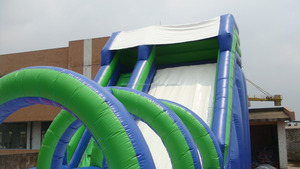Popular nuevos gigante tobogán inflable con piscina para <span class=keywords><strong>los</strong></span> niños, inflable diapositiva mojada, tobogán inflable para adultos - Product Image 5