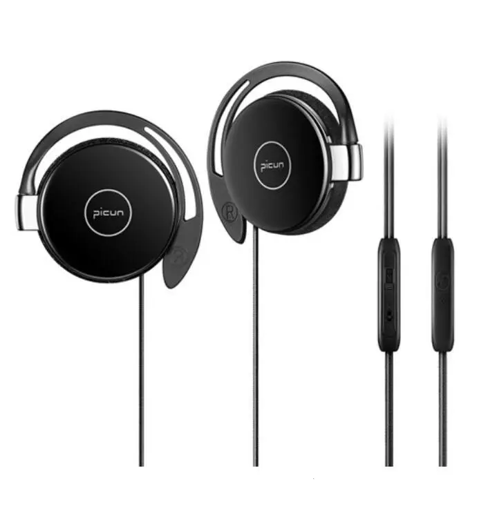 Picun L1 Spor Koşu Kulaklık Cep telefonu Kulaklıklar Stereo Bas Müzik Kablolu Kulaklık Kulaklık Mikrofon ile MP3 Oyuncu