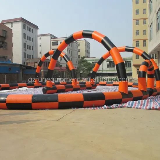 Piste de course gonflable Go Kart, livraison gratuite, de haute qualité Zorb Ball