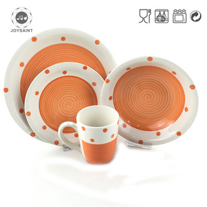 Venta caliente pintado a mano de color esmalte de cerámica <span class=keywords><strong>vajilla</strong></span> de <span class=keywords><strong>gres</strong></span> - Product Image 1