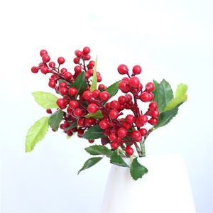 S-1211 <span class=keywords><strong>Fiori</strong></span> Artificiali con <span class=keywords><strong>Semi</strong></span> di Bacche per Decorazione Murale, Giardino e Mensa, Effetto Naturale - Product Image 1