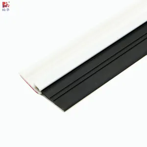 ด้วยตนเองกาวสีขาว PVC ยางยืดหยุ่นเทป Weatherstripping Sweep DRAFT Excluder สำหรับไม้ประตูด้านล่างซีล