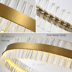 Moderno colgante LED tira k9 araña de cristal de <span class=keywords><strong>hotel</strong></span> - Product Image 3