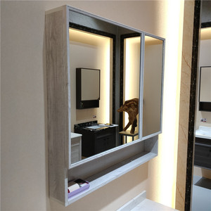 Tocador de baño de liquidación de gabinete de espejo de aluminio montado en la pared - Product Image 6