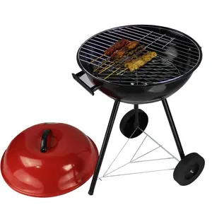 17 Inch Statief Big Apple Oven Waterkoker Bbq Omliggende Mobiele Grill Circulaire Burn Oven