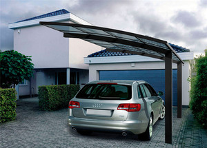 Fournisseur d'usine Hangmei, abri de voiture en aluminium pour le soleil, pour le parc, de haute qualité, facile à monter soi-même, élégant, en aluminium/PC solide, abri de voiture pour la maison - Product Image 4