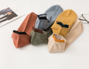 Chaussettes en coton de qualité supérieure, 5 couleurs par lot, sans visible, au meilleur prix - Product Image 3