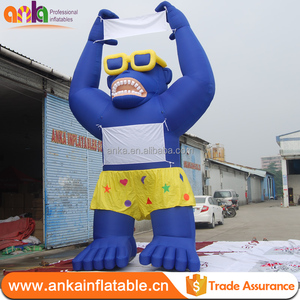 Gorila inflable gigante en cuclillas con <span class=keywords><strong>coche</strong></span> en la cabeza, color personalizado, tamaño <span class=keywords><strong>de</strong></span> 20 pies, <span class=keywords><strong>alquiler</strong></span> <span class=keywords><strong>de</strong></span> publicidad al aire libre, atractivo - Product Image 4