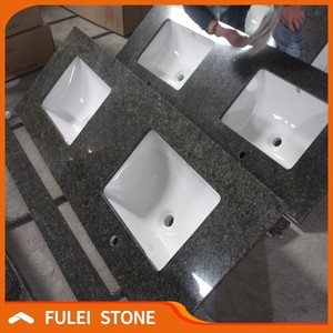 En gros <span class=keywords><strong>pas</strong></span> <span class=keywords><strong>cher</strong></span> 72 pouce uba tuba vert granit salle de bains vanité tops - Product Image 2