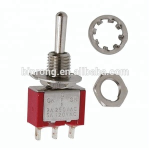 MTS-103R Rosso toggle switch SPDT 3 Posizione ON/OFF/ON - Product Image 5