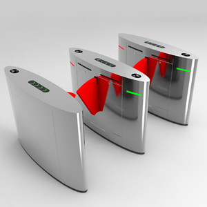 Barrière <span class=keywords><strong>de</strong></span> sécurité SECUERA SE-FT201A <span class=keywords><strong>de</strong></span> luxe avec porte à battant, tourniquet rapide optique à LED visible et verre <span class=keywords><strong>coulissant</strong></span> haut - Product Image 4