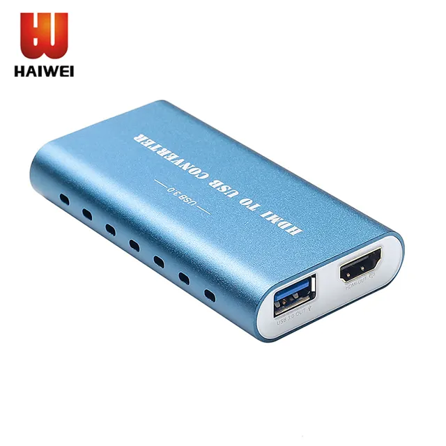 Haiwei USB2.0/ 3.0 HDMI 4 K30Hz Video aufnahme HDMI zu USB Video aufnahme Kartenspiel Streaming Live Stream Broadcast mit MIC-Eingang