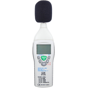 CEM DT-815 Range 30-130dB Nível de ruído sonoro com saídas analógicas AC / DC Nível Meter Som 31.5Hz ~ 8KHz Suporte Microfone - Product Image 2