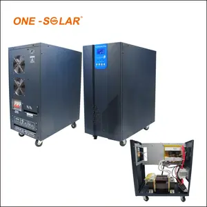 30kw 48 volt dc 220 volt ac invertör saf sinüs dalga 75kw güneş paneli sistemi için