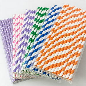 YiWu al por mayor biodegradable polka dot pajitas de papel - Product Image 3
